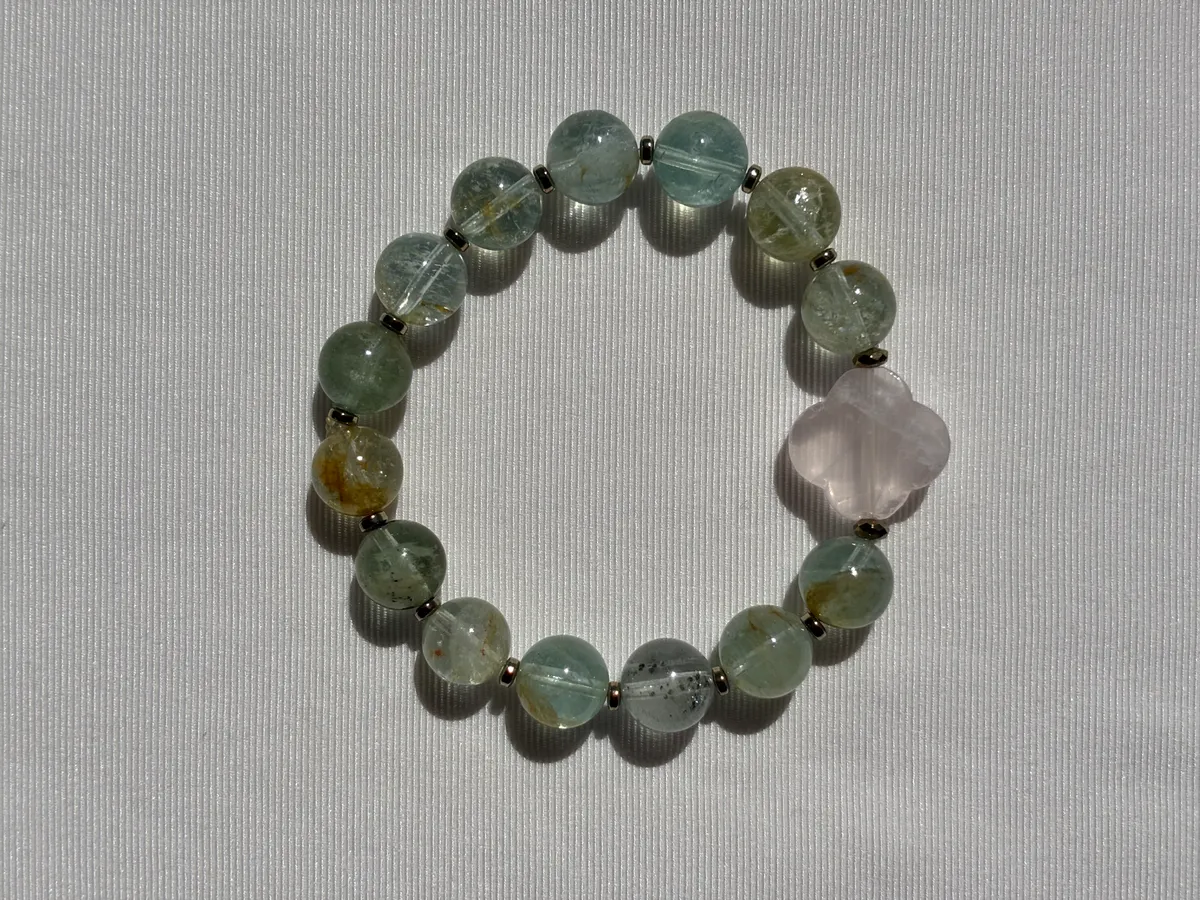 Aquamarin & Pembe kuvars